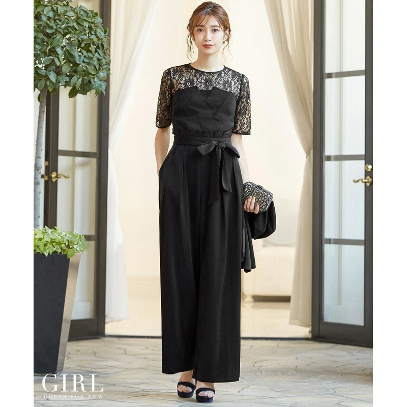 かっこいい パンツドレス 袖あり セットアップ パーティードレス 結婚式 お呼ばれ ドレス 服装 20代 30代 40代 大きいサイズ 長袖 黒 赤 かっこいい パンツドレス 袖あり セットアップ パーティードレス 結婚