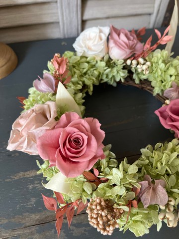 森林永生花圈(大)_貳伍花坊