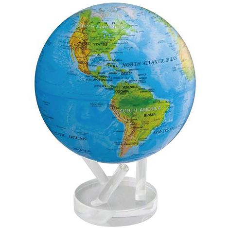 MOVA ゆっくりと回り続ける不思議な地球儀 8.5"MOVA GLOBES ムーバグローブ　φ２１．６ｃｍ Blue with Relief Map MG85RBE