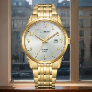 CITIZEN 星辰 限量 紳士日期手錶 新年開運 送禮推薦-39mm BI5009-58A