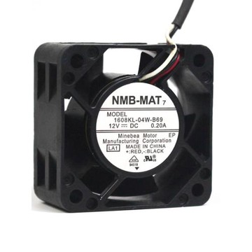日本NMB 1608KL-04W-B69 12V 0.20A 4CM 交換機 機箱3線散熱風扇
