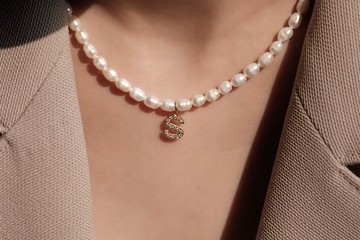 MAISON M 左岸字母珍珠項鍊