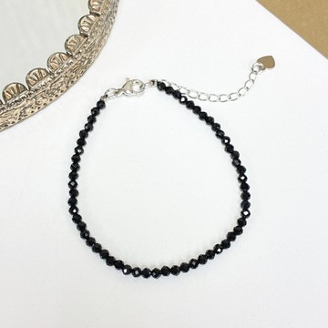 Edith & Jaz • 黑尖石細手鏈