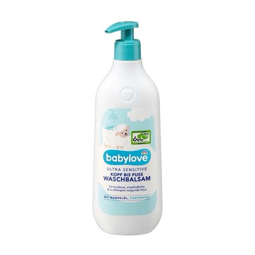 (預購) DM 連鎖藥妝店 babylove 極敏感寶寶洗髮沐浴乳 500ml (DM8829)