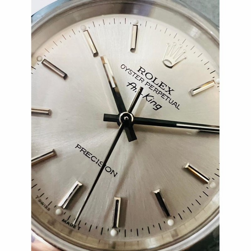 ROLEX ロレックス エアキング 14000 U番 シルバー文字盤 自動