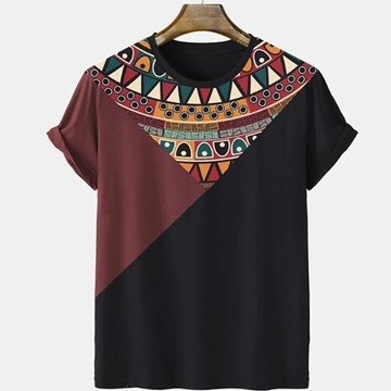 Simple loose short-sleeved T-shirt for men 簡約寬松短袖T恤男