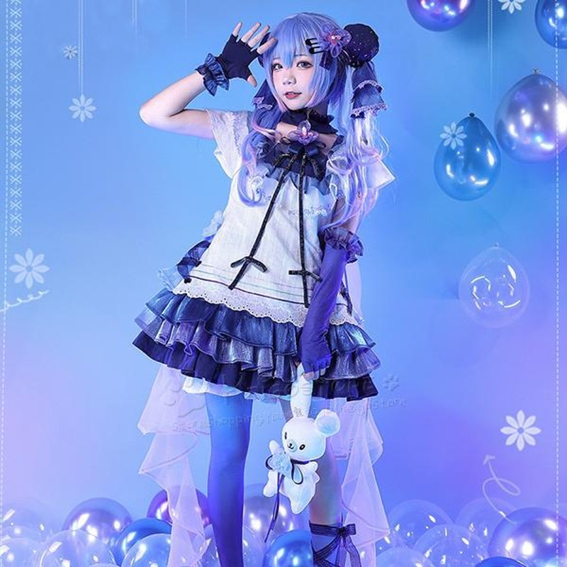 初音ミク 風 MIKU ブルーベリーデザート服 コスプレ衣装 cosplay