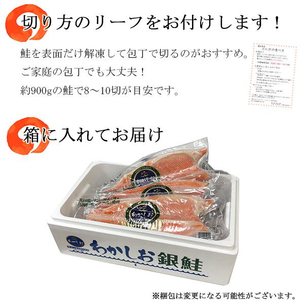 銀サケ 約900g 片身1枚 塩サケ シャケ フィレ