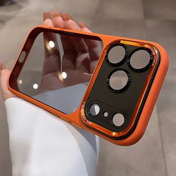 秒變i17系列 金屬鏡頭 高透啞光亞克力 防摔殼 用於iPhone17 i16 手機殼 i15 i14 i13 耐摔防震