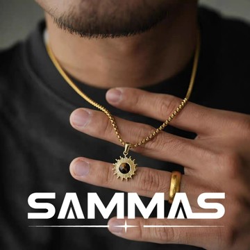 SAMMAS🔥原創設計 太陽花虎眼項鍊 鈦鋼項鍊 項鏈 百搭 項鍊 粗項鍊 嘻哈項鍊 316L醫療鋼 個性項錬 龍骨錬