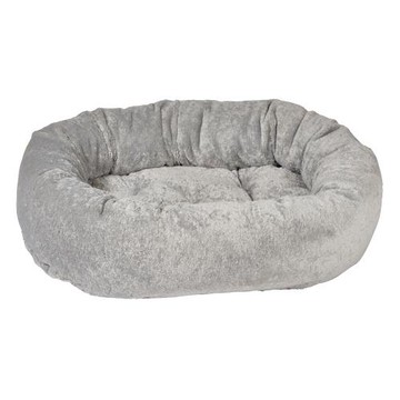 BOWSERS 甜甜圈極適寵物床 暖灰鵝絨-XS (睡墊 睡床 手工製作)