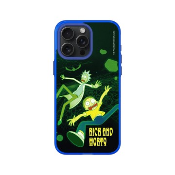 iPhone 15 Pro Max Clear 激光藍 - 瑞克和莫蒂 Rick and Morty - 瑞克和莫蒂-多元宇宙