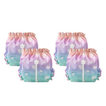 Sparkie 仙女棒顯濕布尿布體驗組 附尿褲4件 尿墊 4件