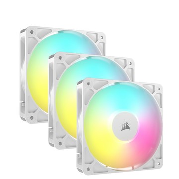 CORSAIR RS120 ARGB機殼風扇(白)*3+控制器