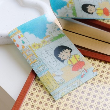 《櫻桃小丸子》🇯🇵日本商品 雜貨店的小丸子雙層口罩夾 口罩收納 文件夾 日本製