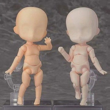優選 GSC粘土人通用素體繪畵素描小孩男女Doll娃Q版關節可動手辦模型 LK97HY
