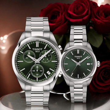 TISSOT 天梭錶 官方授權 PR 100 經典時尚對錶 手錶-T1504171109100+T1502101109100