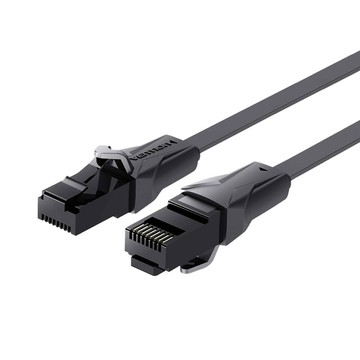 VEnTIOn 威迅 Cat.6 Giga網路線 扁線  黑色  2m  1條