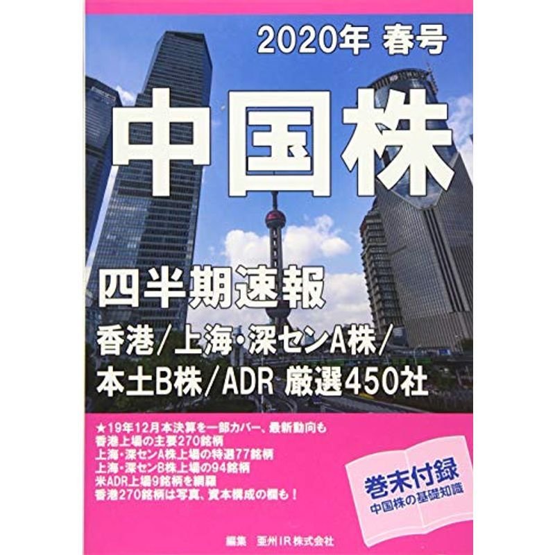 中国株四半期速報2020年春号