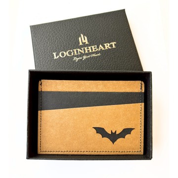 LOGINHEART｜蝠氣來_巧克棕黑 全防護屏蔽感應卡夾 名片夾 5卡層皆受屏蔽 防盜刷 防消磁 台灣製造