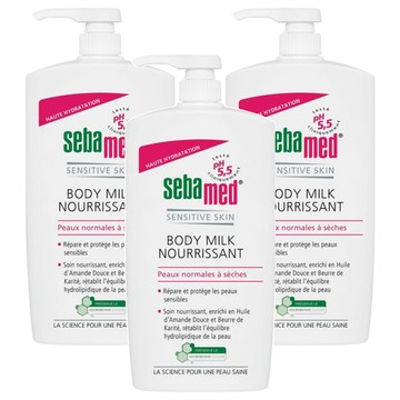 sebamed 施巴 潤膚乳液 滋潤型  3瓶  1L