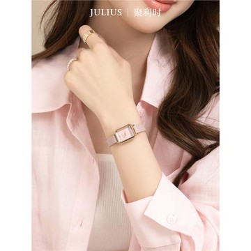 聚利時女式手表女小方表輕奢小眾簡約女士禮物方糖表2026新款生日