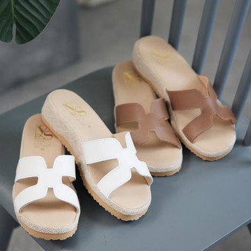 洋森生活 | Ｈ字機能真皮拖鞋-2色