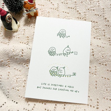 小薯聖誕卡 - Thanks for lighting me up!