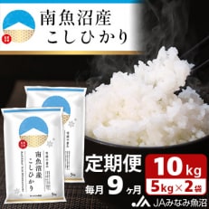 南魚沼産こしひかり 精米 10kg(5kg×2袋) 全9回