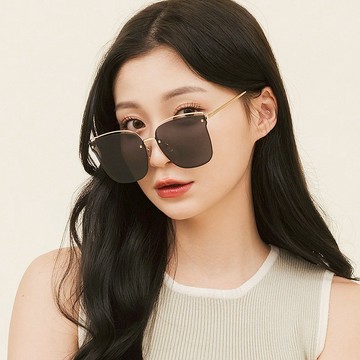 絢夜精靈的密語│柔美爵色黑貓眼金屬鏤空墨鏡│UV400太陽眼鏡