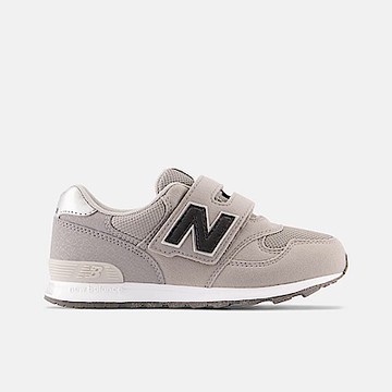 New Balance 313 [PO313JGY] 中童 運動休閒鞋 寬楦 舒適 穿搭 魔鬼氈 灰 深藍