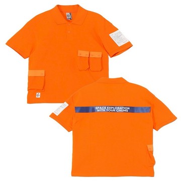 CHUMS Space Polo Shirt短袖POLO 橘色-CH021236D001