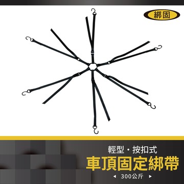 【綁固 Bon Strap】按扣式車架捆綁帶 車頂行李箱 車頂行李盤 車頂貨物固定綁帶