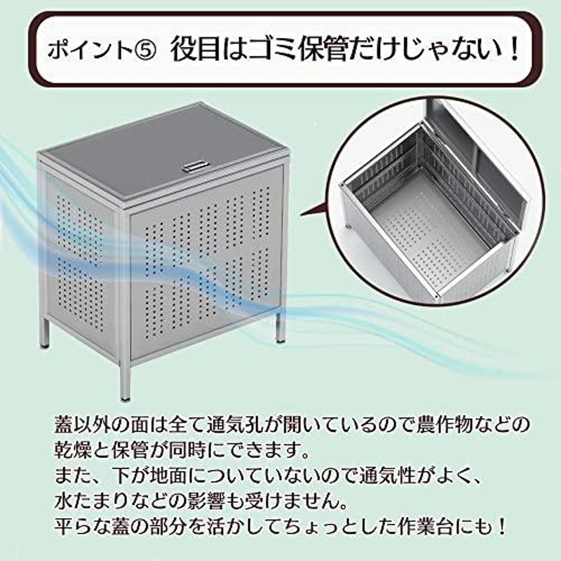 ゴミ箱 屋外 大340L蓋つき 頑丈 ゴミ荒らし防止 カラスや野良猫対応 