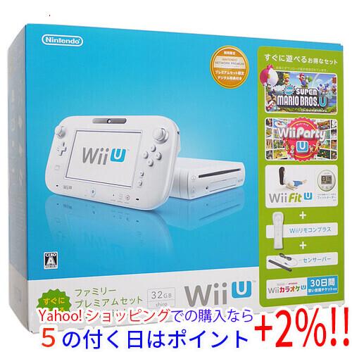 Wii U ファミリープレミアムセット Wii Fit U shiro 元箱あり [管理