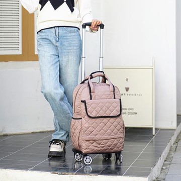 萬向輪拉桿包16寸防水手提輕便旅行包行李袋18寸大容量耐用登機箱