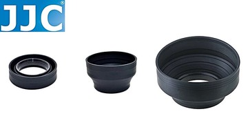又敗家@JJC橡膠46mm三用遮光罩LS-46S(廣角標準望遠)三折遮光罩46mm遮光罩46mm螺紋46mm螺牙遮光罩螺口PANASONIC G 20mm F1.7 14mm F2.5 lens hood【全館299超取免運】【APP下單點數4倍送】