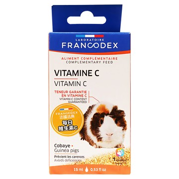 FRANCODEX 法典 小動物每日維生素C-液 補充營養 適用於所有小齧齒動物  15ml  1盒