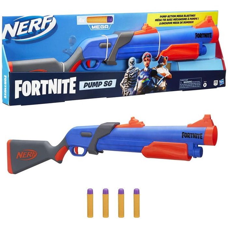 ナーフ フォートナイトポンプSGブラスター NERF 公式メガダーツ4個付き