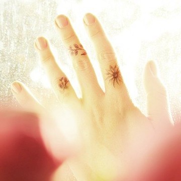 花圈戒指-2入紋身貼紙 原創手繪設計