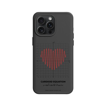 iPhone 15 Pro Max SolidX 黑 - Valentine's Day Collection - 愛的方程式：心跳（紅）