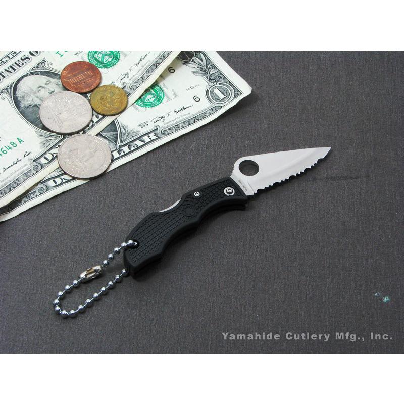 スパイダルコ LBKS3 レディバグ3 波刃 ブラック 折り畳みナイフ Spyderco Ladybug Black