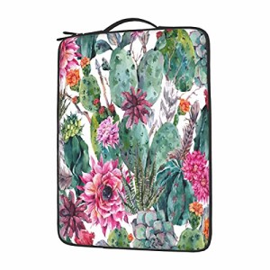 Cactus Floral Pattern Laptop Case 13 in 14 in 156 inch Slim Durable Computer Carrying Case Laptop Bag Briefcase Business Of