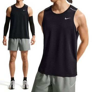 Nike AS M NK DF MILER TANK TOP 男款 黑色 運動 健身 排汗 背心 IF2019-010