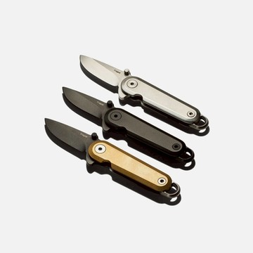 Lark Knife 雲雀隨身小刀 蒸黑色加黃銅