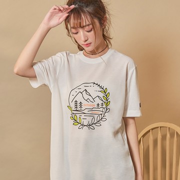 【OUTDOOR】印花T恤-白色 OD122405WT (ODCLO)