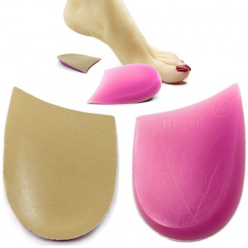 【JHS杰恆社】矽膠美型鞋墊後跟墊內外八字腳X型腿O型腿足跟墊abe93