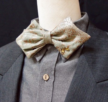 古典緹花/不對稱設計/領結 Bow tie