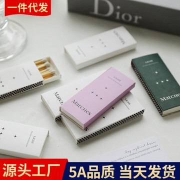 盒裝加長火柴批發香薰蠟燭專用創意節日禮物跨境復古老式長桿火柴