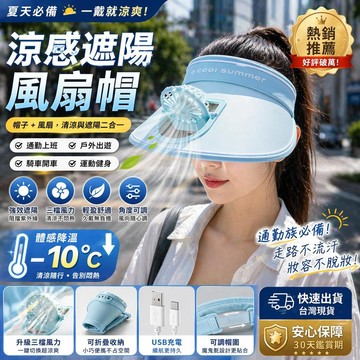🔥高雄出貨🔥帶風扇防曬帽子 新款空頂大檐遮陽帽顯臉太陽帽 透氣網布不悶熱帽子 防曬帽 可調節防曬帽